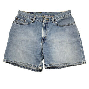 2001 Y2K Levi's Light Wash High Rise Denim Mom Shorts 10 30x5" Made in Mexico